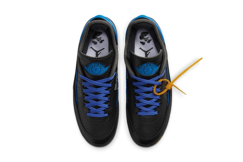 オフホワイト x エアジョーダン 2ローの公式ビジュアルをチェック off white air jordan 2 black blue DJ4375 004 release date info store list buying guide photos price virgil abloh