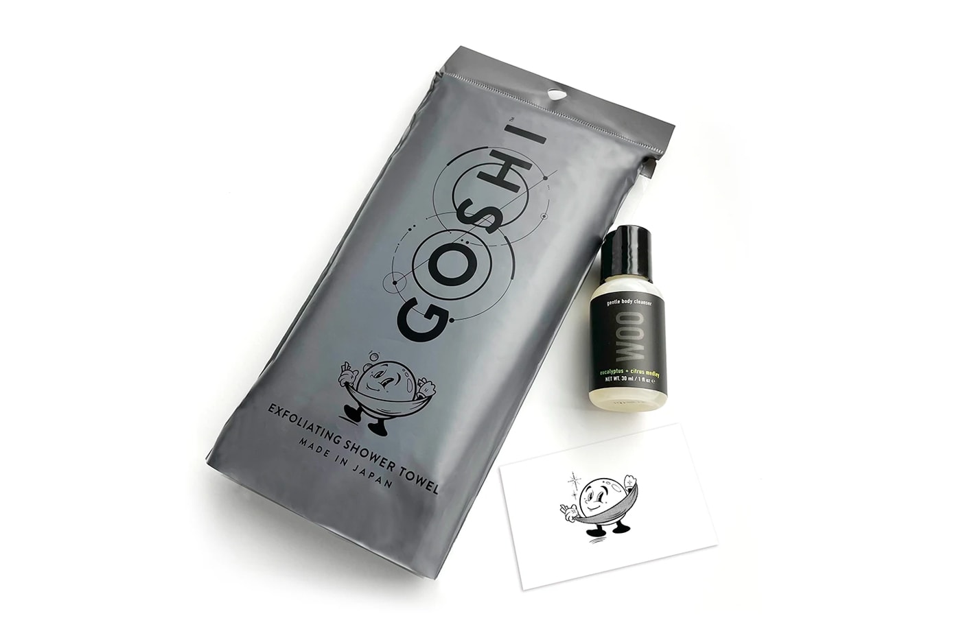 ドクター・ウーが米ボディタオルブランド ゴシとのボディケアセットをリリース Woo Skin Essentials Goshi Towel Body Wash Release PROJECTWOO Dr. Buy Price