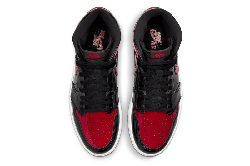 エアジョーダン 1 ハイ OG “パテント ブレッド” の公式ビジュアルが公開 Air Jordan 1 High OG Bred Patent Official Look Release Info 555088-063 Date Buy Price Black White Varsity Red