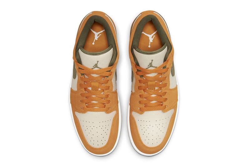 ジョーダンブランドからスエードとキャンバスを掛け合わせた新作 エアジョーダン1ローが登場 Air Jordan 1 Low DH6931-102 Orange/Olive Release 2021 Jordan Brand
