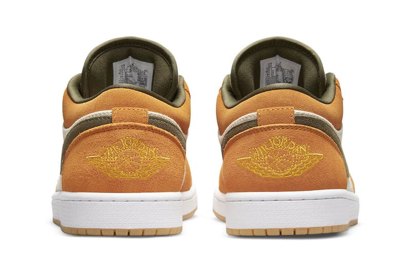 ジョーダンブランドからスエードとキャンバスを掛け合わせた新作 エアジョーダン1ローが登場 Air Jordan 1 Low DH6931-102 Orange/Olive Release 2021 Jordan Brand