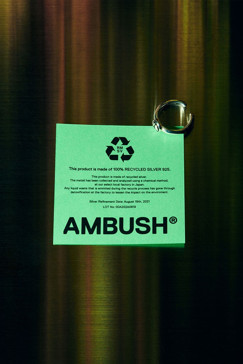 AMBUSH® が AMBUSH® WORKSHOP2 の2周年を記念したサステイナブルな限定アイテムを発売