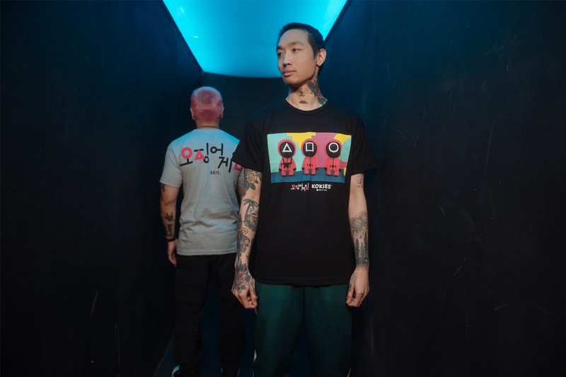 ベイトから『イカゲーム』とのコラボコレクションが発売 BAIT Launches 'Squid Game' KOKIES Toys and Apparel Netflix young hee doll front man square triangle circle figures San diego comic con release date info preorder now