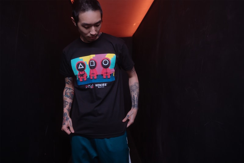 ベイトから『イカゲーム』とのコラボコレクションが発売 BAIT Launches 'Squid Game' KOKIES Toys and Apparel Netflix young hee doll front man square triangle circle figures San diego comic con release date info preorder now