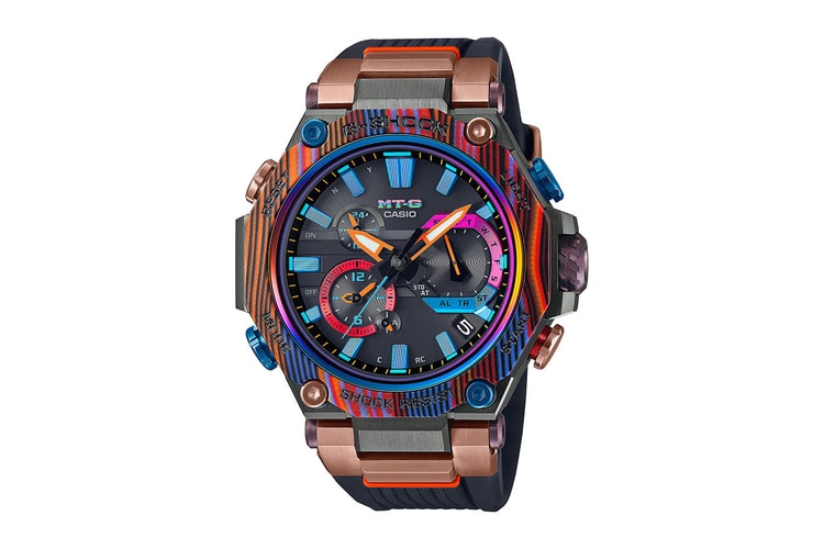 G-SHOCK から積層模様のマルチカラーカーボンベゼルが特徴の最新モデル MTG-B2000XMG が登場