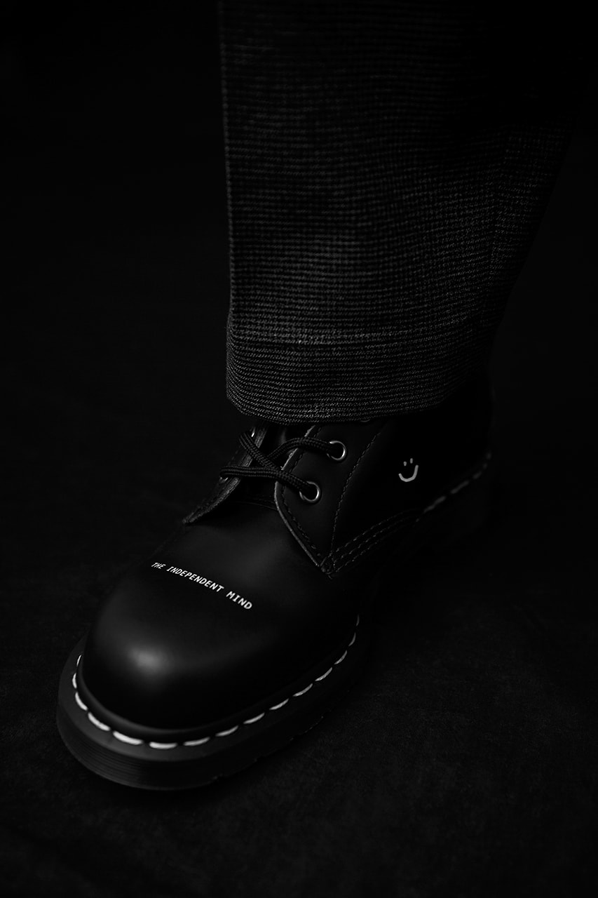 グッドフッド x ドクターマーチンによるコラボ 6ホールブーツが登場 goodhood london dr. martens 101 6-eye boot silhouette black release information details