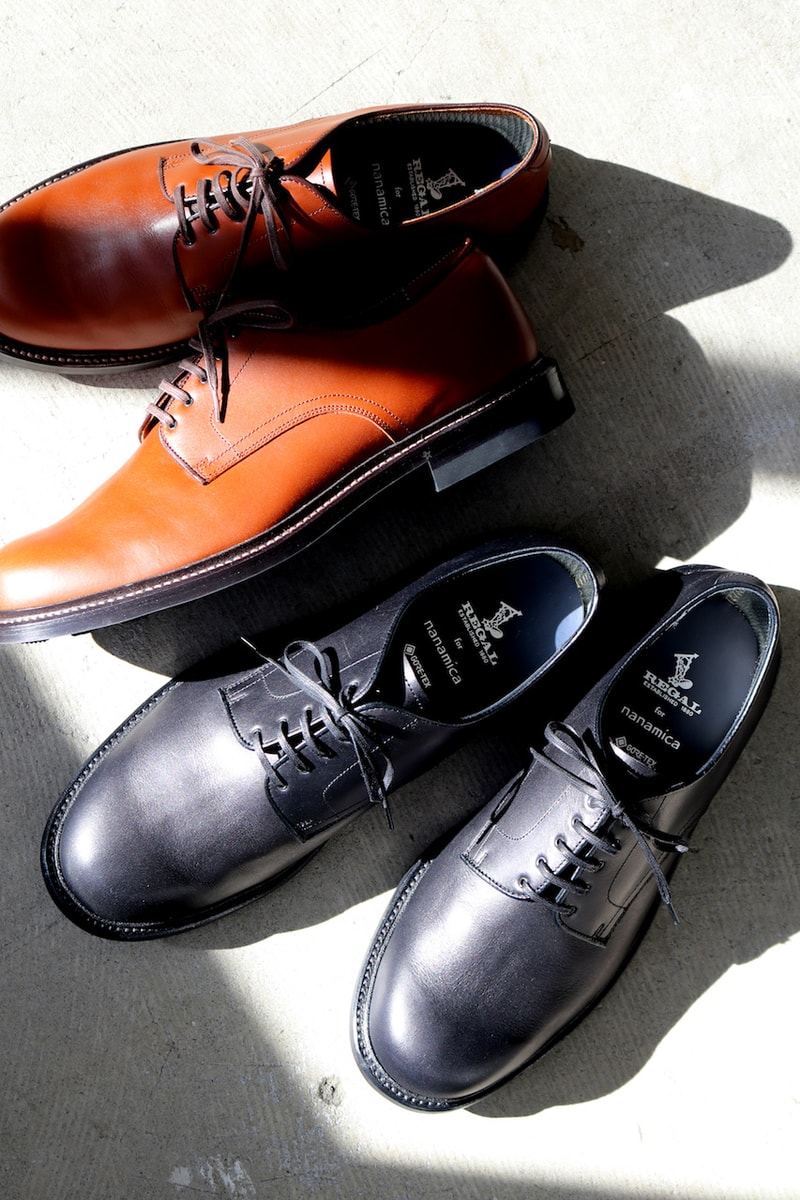 ナナミカから日本が誇る老舗シューズブランド リーガルとのコラボシューズが誕生 nanamica regal collab shoes gore-tex release info