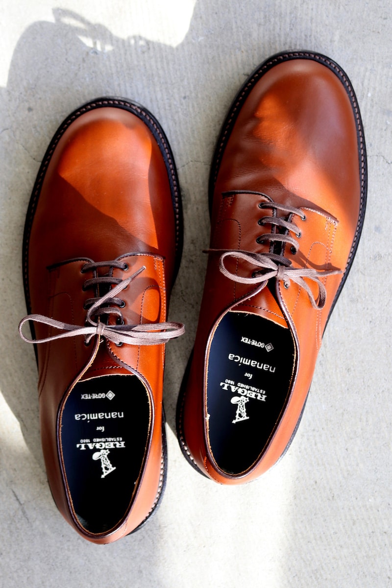 ナナミカから日本が誇る老舗シューズブランド リーガルとのコラボシューズが誕生 nanamica regal collab shoes gore-tex release info
