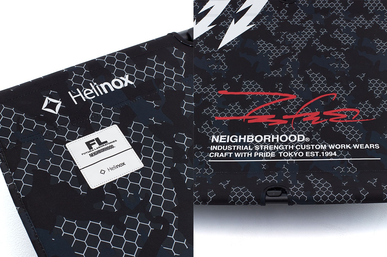 ネイバーフッド x フューチュラ ラボラトリーズ によるコラボコレクションが発売 NEIGHBORHOOD and Futura Laboratories collab collection release info Helinox