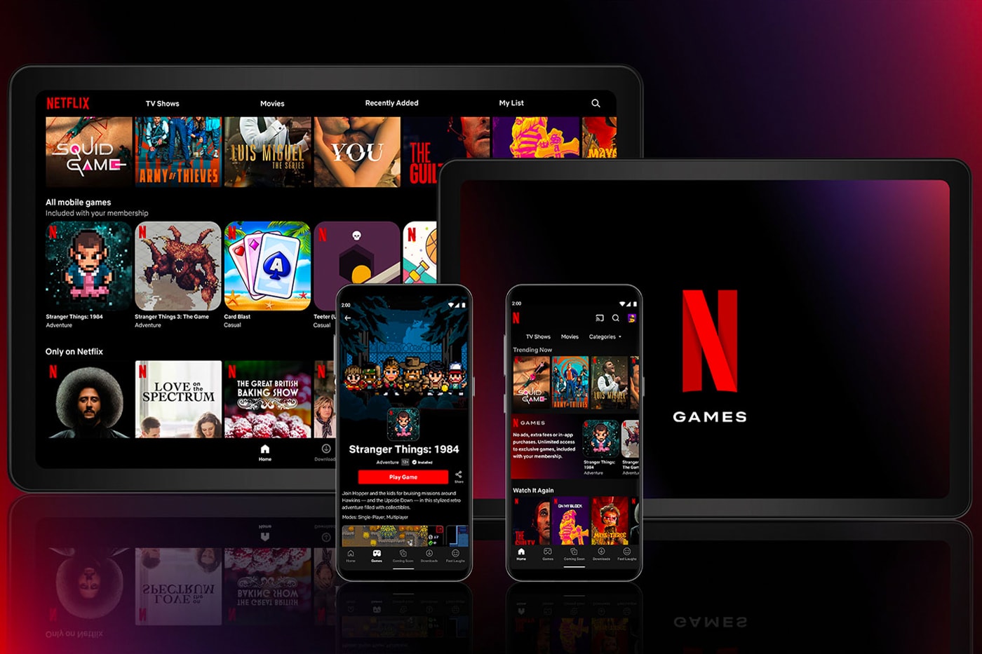 ネットフリックスのモバイルゲームが遂に iOS端末でもプレイ可能に Netflix iOS Games Launch Info netflix app gaming entertainment app store apple ipad iphone red