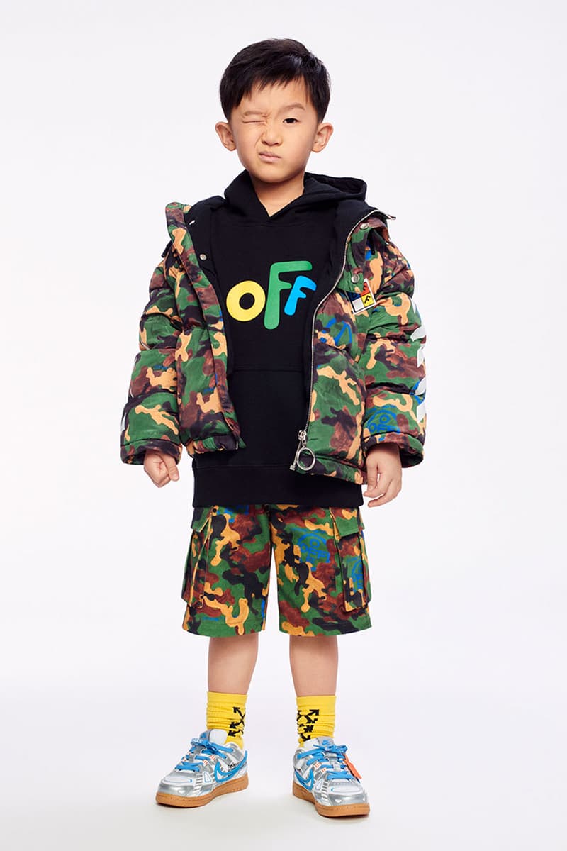 オフホワイトからブランド初となるキッズウェアブランドがローンチ off white kids fall winter 2021 virgil abloh collection launch info