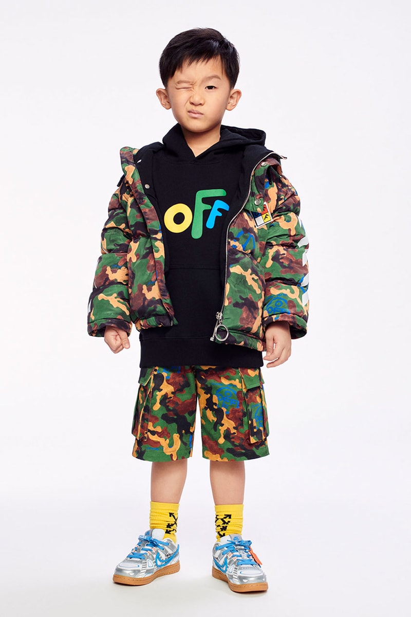オフホワイトからブランド初となるキッズウェアブランドがローンチ off white kids fall winter 2021 virgil abloh collection launch info