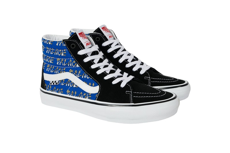 パレス スケートボード x ヴァンズからコラボ第2弾となる SK8-Hi が登場 palace skateboards vans sk8 hi mushroom shroom release details black blue marshmallow yellow buy cop purchase