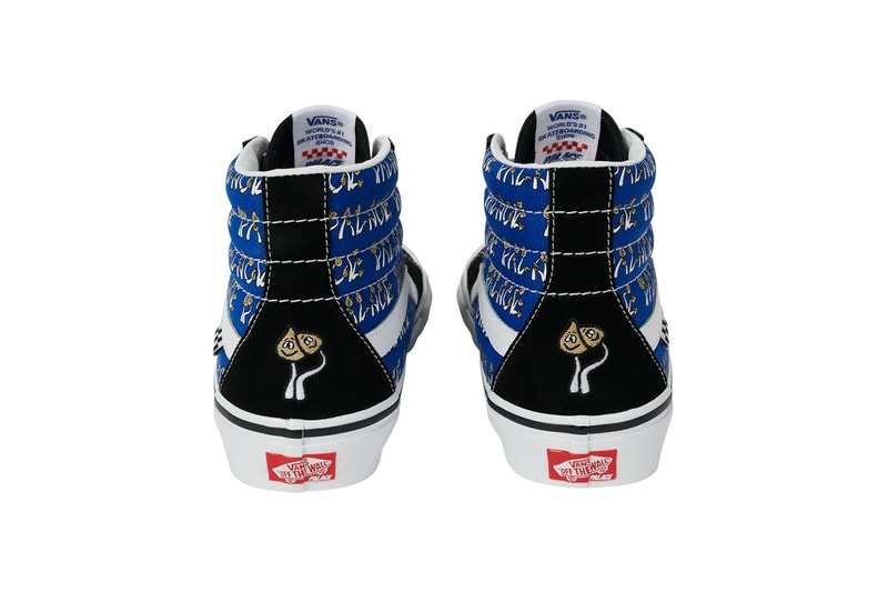 パレス スケートボード x ヴァンズからコラボ第2弾となる SK8-Hi が登場 palace skateboards vans sk8 hi mushroom shroom release details black blue marshmallow yellow buy cop purchase