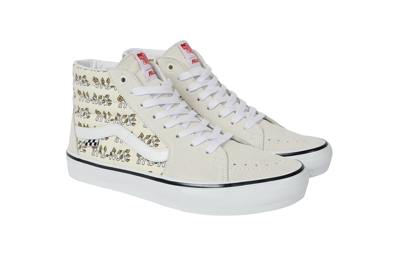 パレス スケートボード x ヴァンズからコラボ第2弾となる SK8-Hi が登場 palace skateboards vans sk8 hi mushroom shroom release details black blue marshmallow yellow buy cop purchase