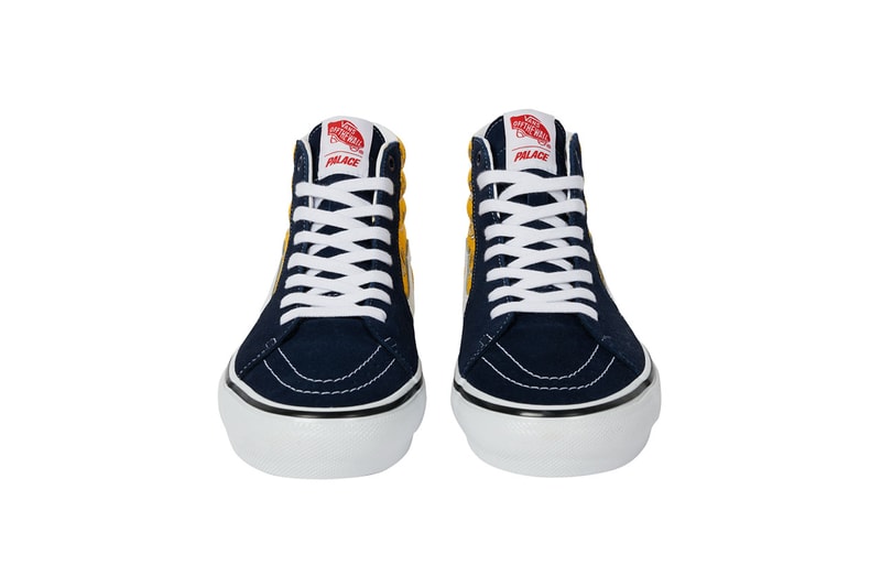パレス スケートボード x ヴァンズからコラボ第2弾となる SK8-Hi が登場 palace skateboards vans sk8 hi mushroom shroom release details black blue marshmallow yellow buy cop purchase