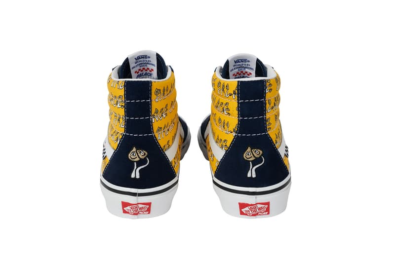 パレス スケートボード x ヴァンズからコラボ第2弾となる SK8-Hi が登場 palace skateboards vans sk8 hi mushroom shroom release details black blue marshmallow yellow buy cop purchase