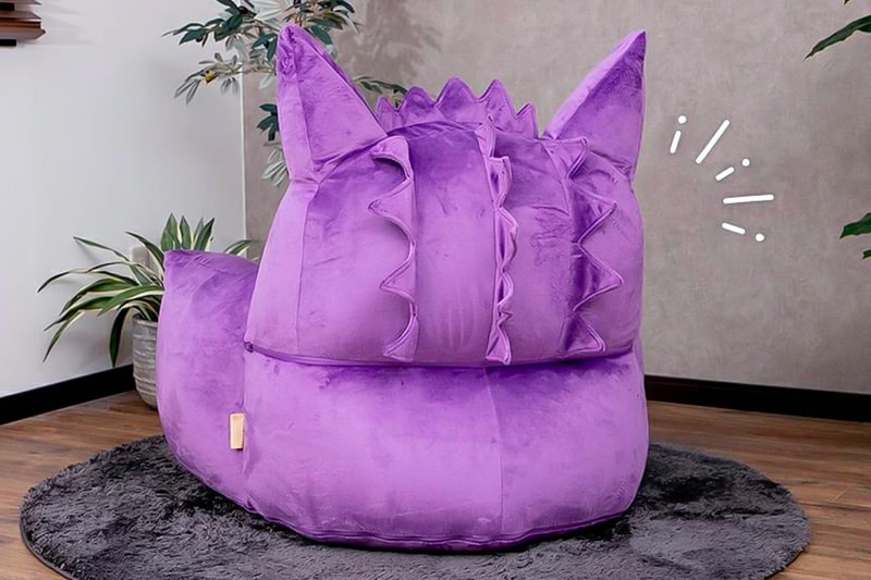 『ポケモン』のゲンガーをモチーフにしたビーズソファが登場 Pokémon Cellutane Gengar Plush Armchair Release info