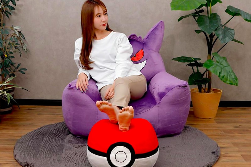 『ポケモン』のゲンガーをモチーフにしたビーズソファが登場 Pokémon Cellutane Gengar Plush Armchair Release info