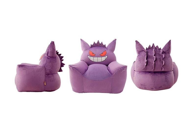 『ポケモン』のゲンガーをモチーフにしたビーズソファが登場 Pokémon Cellutane Gengar Plush Armchair Release info