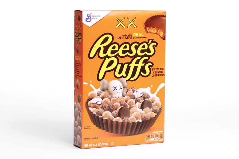 アメリカの国民的シリアル リージーズ・パフズ x カウズ によるコラボボックスが発売 Reeses Puff's Officially Teams up With KAWS to Launch Two Cereal Boxes and AR Game Reese's Puff x KAWS Cereal Launch Release Info general mills cereal kaws companion kawspuffs