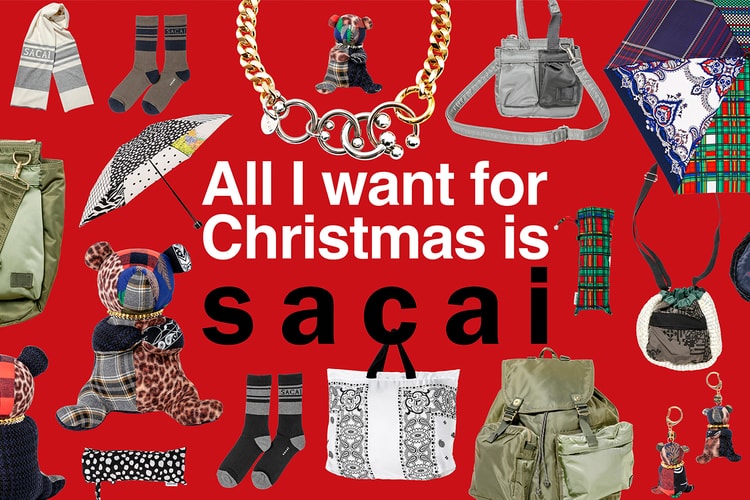sacai が PORTER とのコラボアイテムを含む2021年ホリデーコレクションを発売