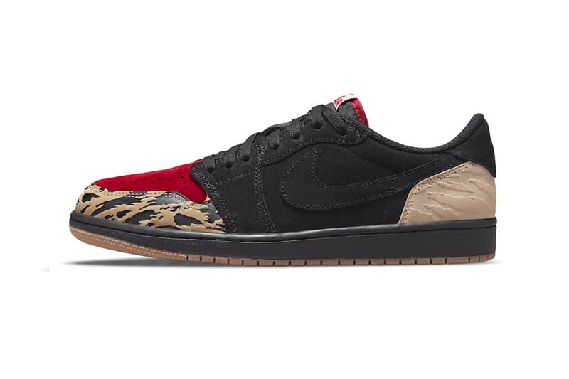 ソールフライxエア ジョーダン 1 ロー“カーニボー”のオフィシャル画像が公開 solefly air jordan 1 low official photos DN3400-001 online release info release date december 17 2021 miami special edition travis scott air carnivore 1992 bison sb dunk low red black suede gum sole