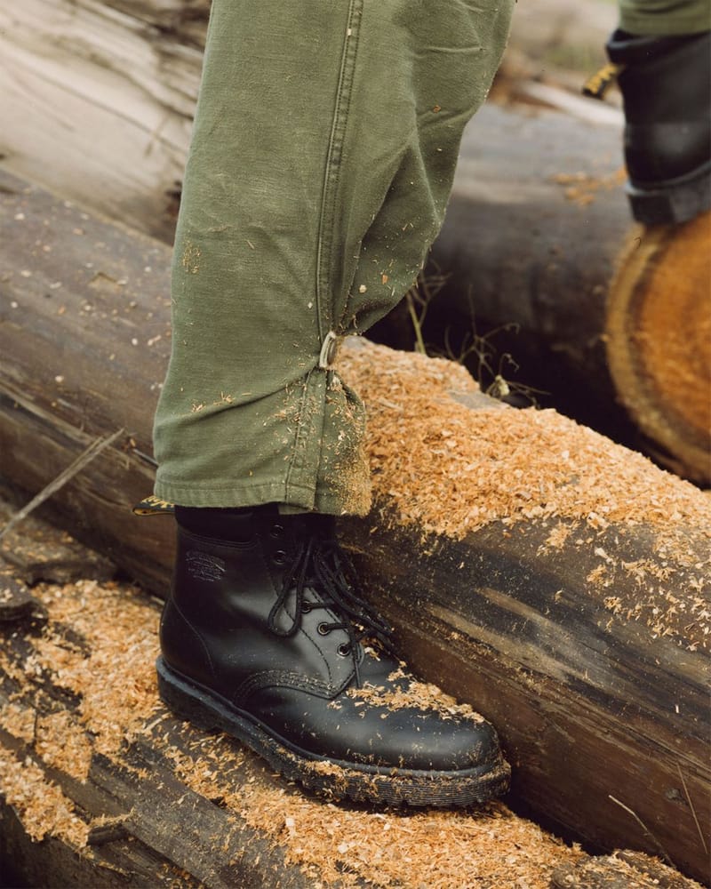 Dr.Martens×STUSSY/ドクターマーチン×ステューシー UK製 PENTON/ペントン レザーローファー UK6 /080 ステューシーがドクターマーチンとの最新コラボフットウェアを発売