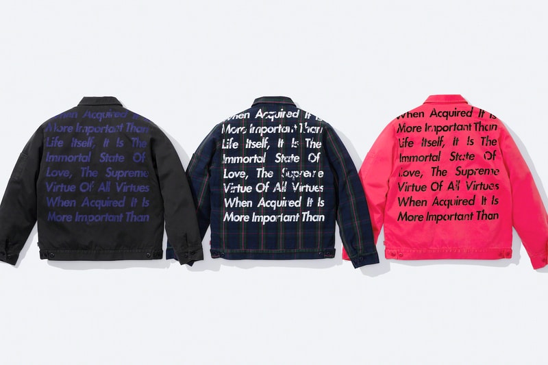 シュプリーム x ジュンヤワタナベコムデギャルソンが登場 Supreme から Junya Watanabe COMME des GARÇONS MAN のアーカイブにインスパイアされたコラボアイテムが登場