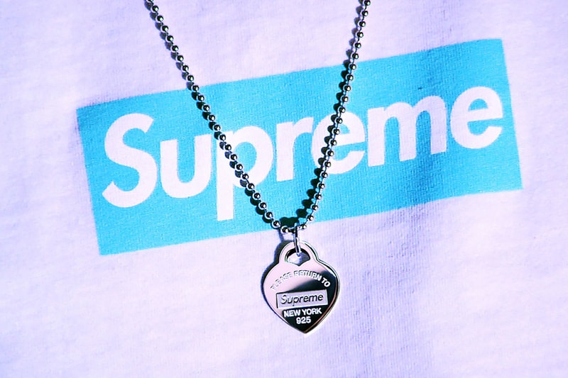 シュプリーム x ティファニー Supreme x Tiffany & Co. からジュエリー6型とボックスロゴTシャツが発売