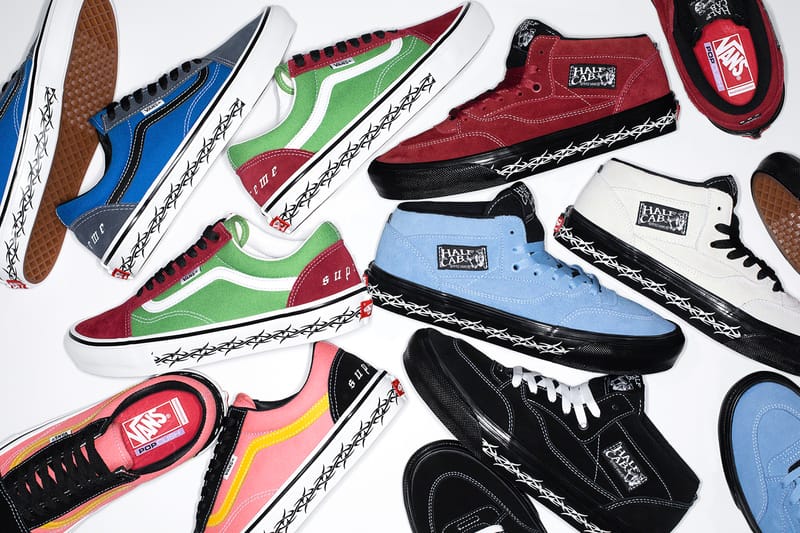 Supreme x Vans からトライバル柄をプリントした最新コラボモデル2型が登場