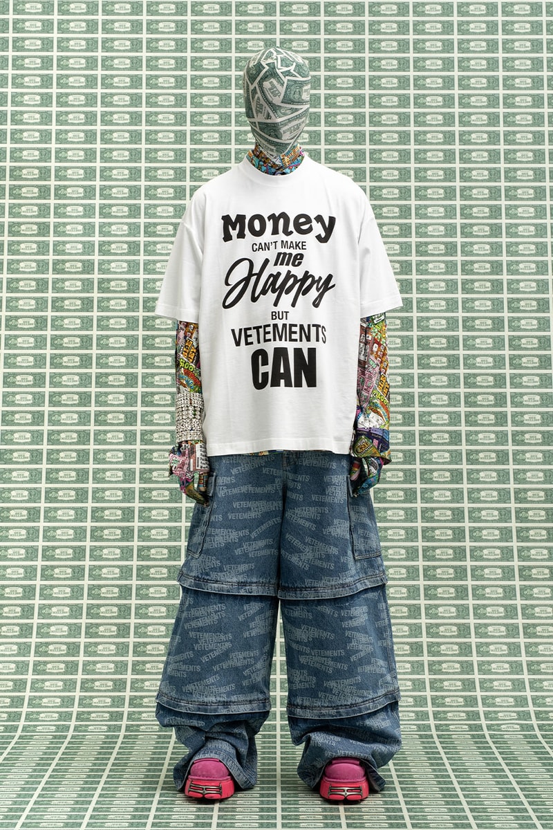 ヴェトモン 2022年秋冬コレクション Vetements FW22 Is All About Affluence in the New Era of Cryptocurrency bitcoin wealth millionaires onlyfans digital layering gransformable pieces vetements xnew rock vpn 