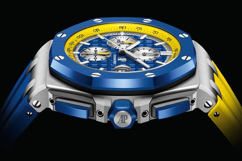 オーデマピゲがバイカラー仕様の新作ロイヤル オーク オフショアを発表 Audemars Piguet Els Club Dubai Two-Tone Royal Oak Offshore Selfwinding Chronograph blue ceramic bezel 26400SO.OO.A502CA.01