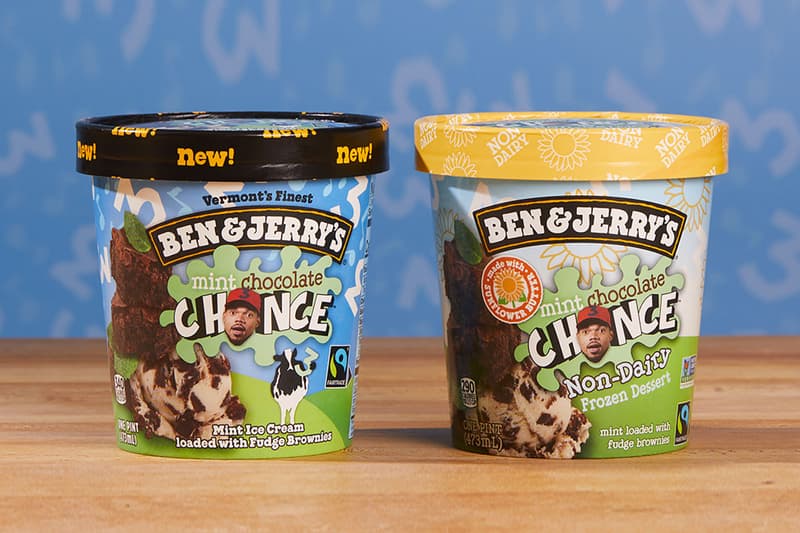 アイスクリームメーカー ベン & ジェリーズからチャンス・ザ ・ラッパーのオリジナルフレーバーが登場 Chance the Rapper Partners With Ben & Jerry’s for New Ice Cream Flavors mint chocolate chance dairy non dairy vegan ice cream rapper hip hop 3