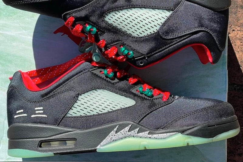 クロット x エアジョーダン 5 ローのディテールをチェック CLOT Air Jordan 5 Low Closer Look Release Info Date Buy Price 