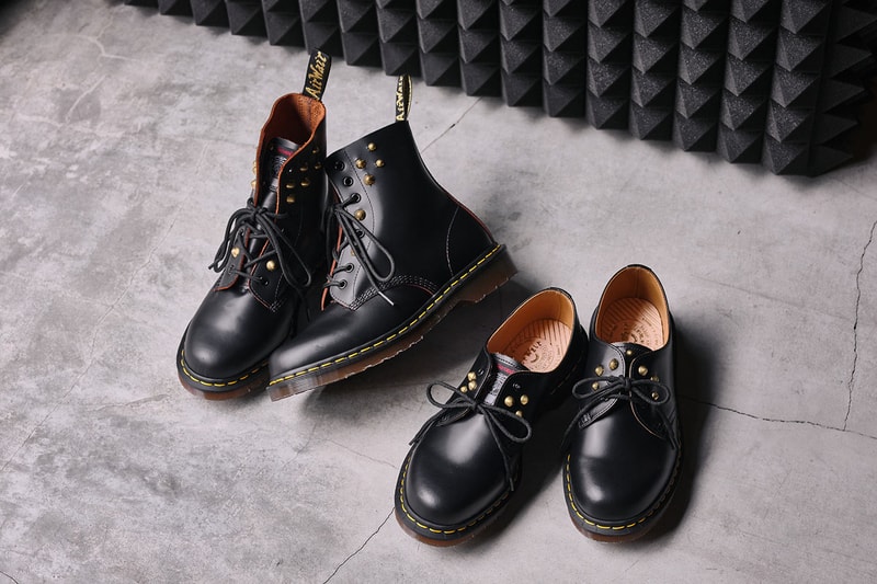 ドクターマーチンからウルフズ ヘッドによるカスタムが施されたスペシャルモデルが登場 DR. MARTENS MADE IN ENGLAND CUSTOMIZED by WOLFʼS HEAD release info 1460 8 hole boots 1461 3 hole shoes 