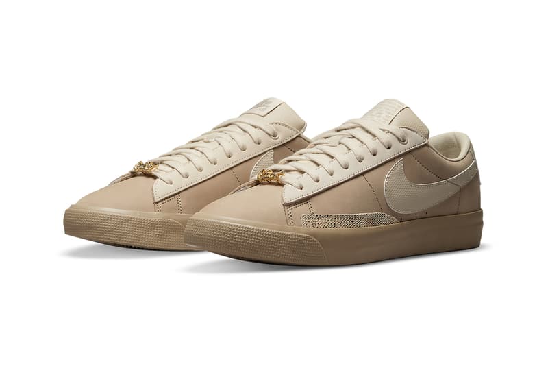 フォーティーパーセント アゲインスト ライツ x ナイキ SB ブレーザーローに別カラーの存在が発覚 fpar forty percent against rights nike sb blazer low beige gold DN3754 200 release date info store list buying guide photos price tetsu nishiyama