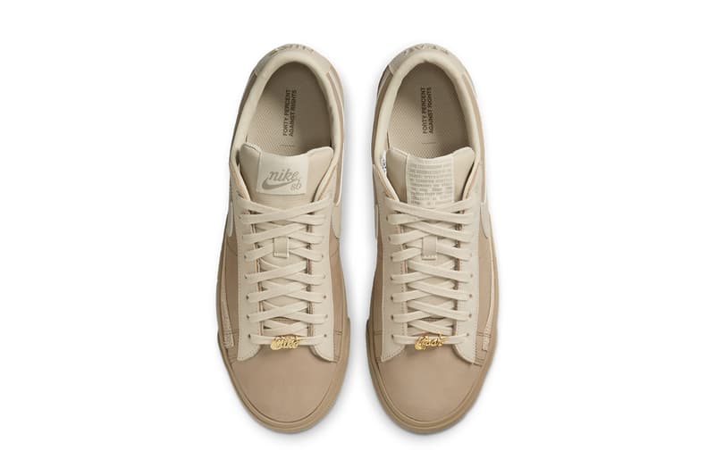 フォーティーパーセント アゲインスト ライツ x ナイキ SB ブレーザーローに別カラーの存在が発覚 fpar forty percent against rights nike sb blazer low beige gold DN3754 200 release date info store list buying guide photos price tetsu nishiyama