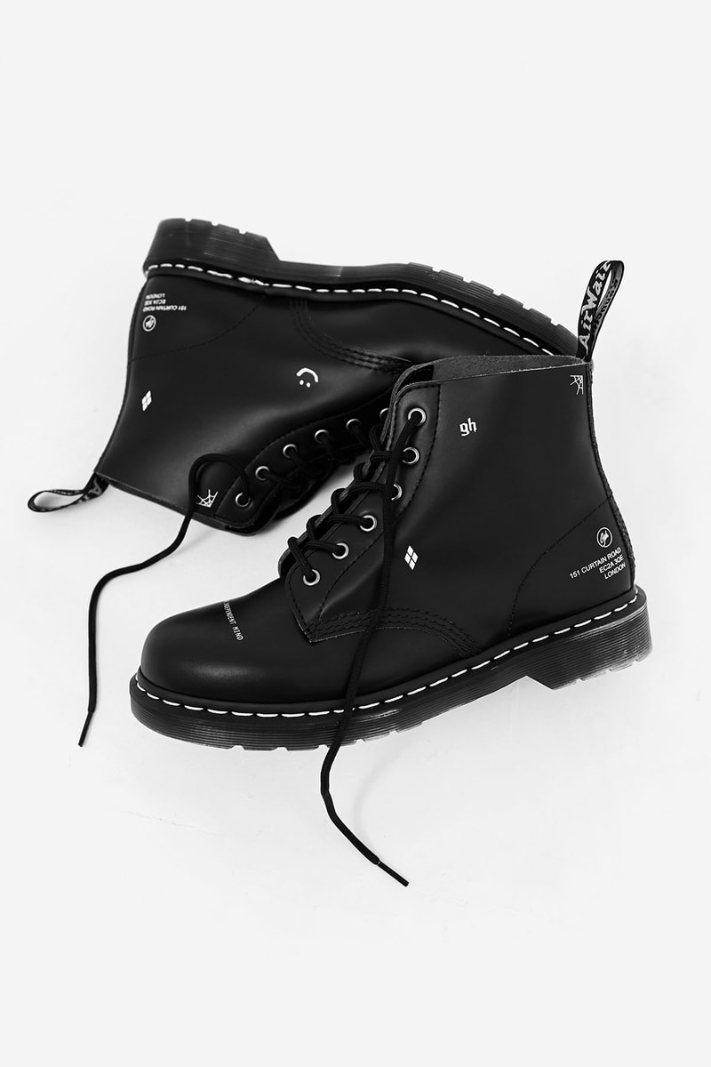 グッドフッド x ドクターマーチンによるコラボ 6ホールブーツが登場 goodhood london dr. martens 101 6-eye boot silhouette black release information details