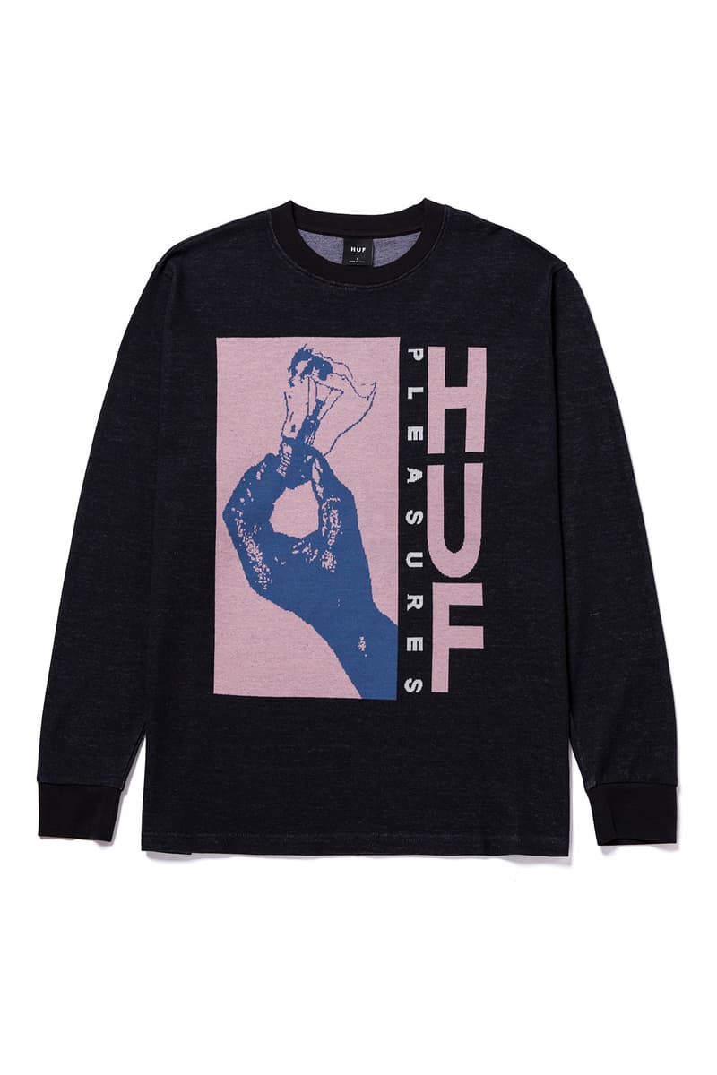 ハフ x プレジャーズによる90年代〜00年代初頭をテーマにしたコラボコレクションが発売 HUF x Pleasures Latest Collaboration Is a Nod to the '90s huf pleasures nostalgic collaboration release info streetwear skatewear '90s 2000s era jacquarde oversized silhouettes lookbook