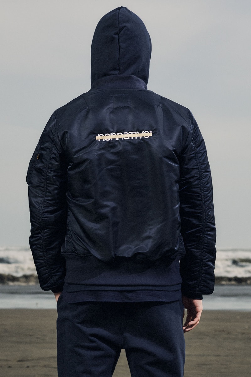 キヨナガ&コー x ノンネイティブによるカスタム Alpha MA-1 が登場 KIYONAGA&CO. x nonnative x Alpha Industries Custom MA-1 Flight Jacket release info SOPH. HIrofumi Kiyonaga Takayuki Fujii