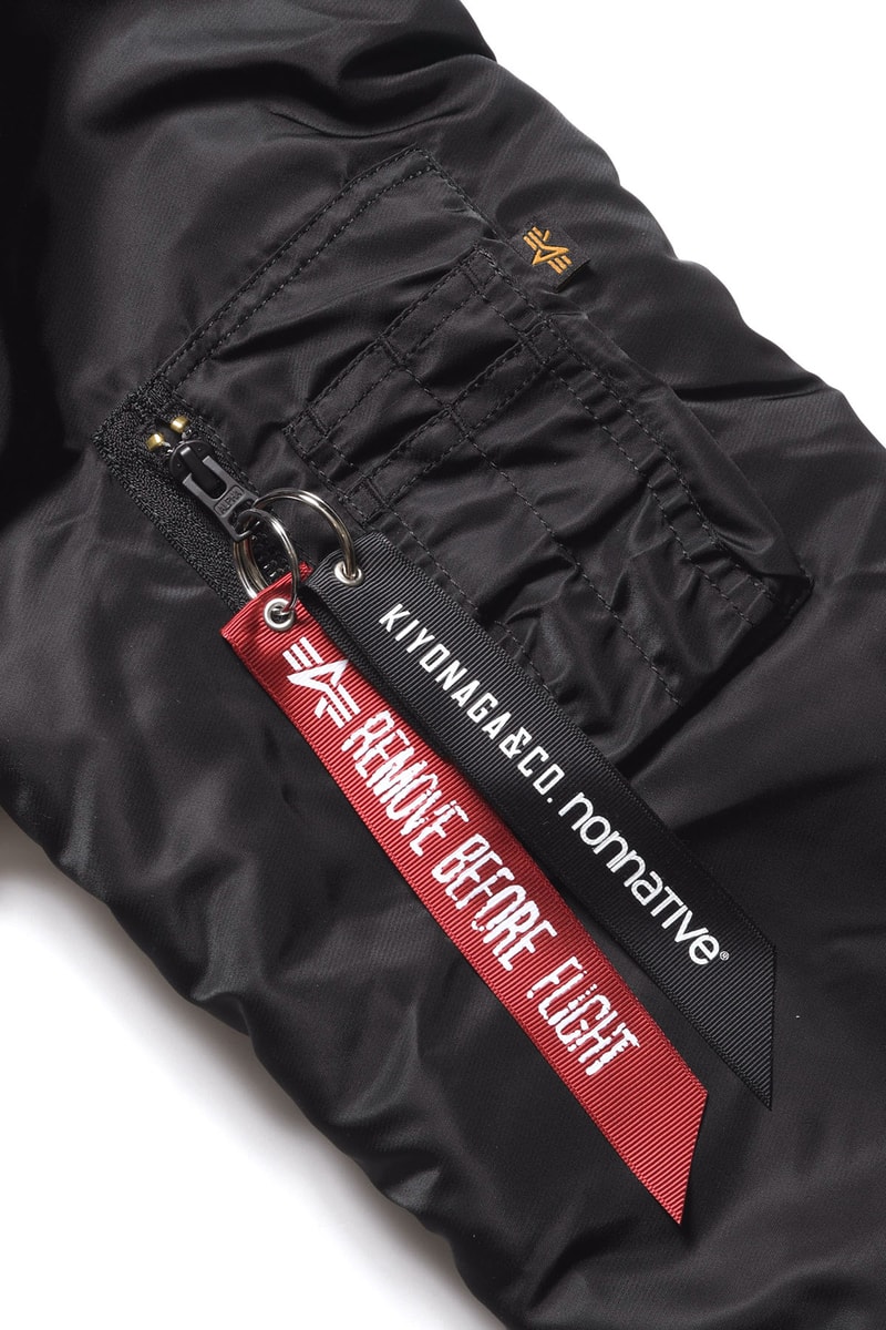 キヨナガ&コー x ノンネイティブによるカスタム Alpha MA-1 が登場 KIYONAGA&CO. x nonnative x Alpha Industries Custom MA-1 Flight Jacket release info SOPH. HIrofumi Kiyonaga Takayuki Fujii
