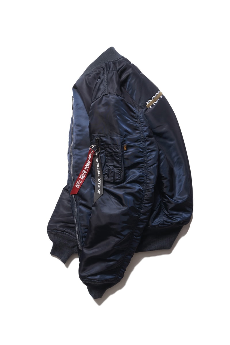 キヨナガ&コー x ノンネイティブによるカスタム Alpha MA-1 が登場 KIYONAGA&CO. x nonnative x Alpha Industries Custom MA-1 Flight Jacket release info SOPH. HIrofumi Kiyonaga Takayuki Fujii
