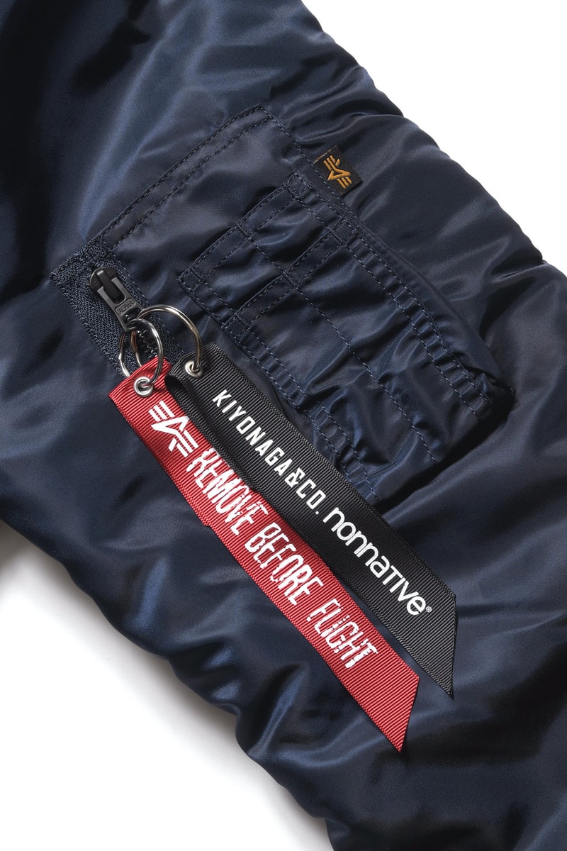 キヨナガ&コー x ノンネイティブによるカスタム Alpha MA-1 が登場 KIYONAGA&CO. x nonnative x Alpha Industries Custom MA-1 Flight Jacket release info SOPH. HIrofumi Kiyonaga Takayuki Fujii