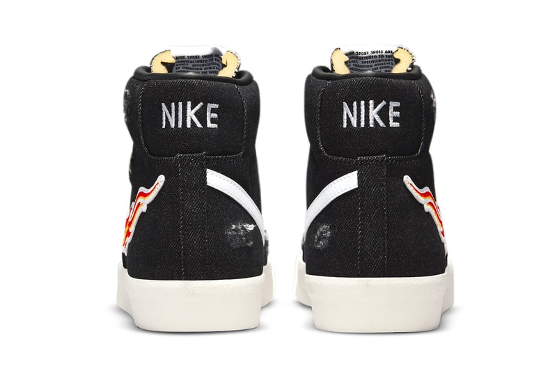 ナイキから“ロックの殿堂”に着想したブレーザー ミッドが誕生 Nike Blazer Mid “Cleveland Rocks” DQ7635-001 Release Date footwear sneakers Swoosh Rock & Roll Hall of Fame canvas exposed foam tongue black white red orange