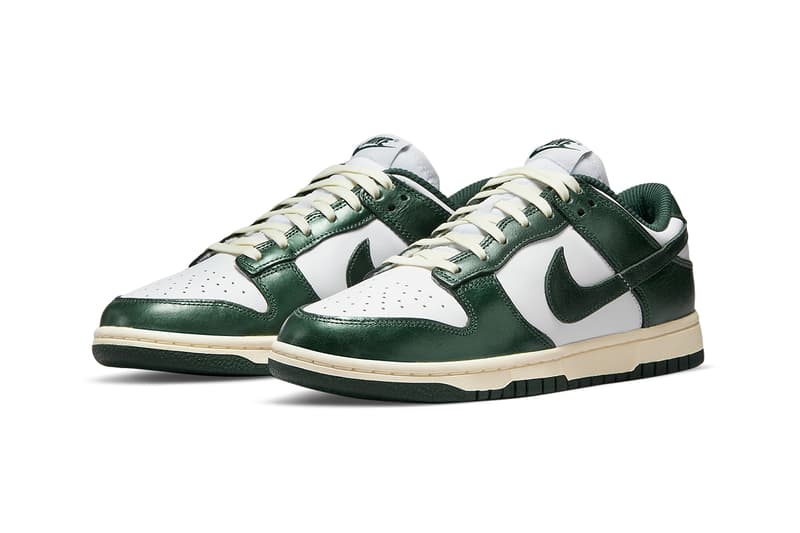 ナイキからビンテージの風合いを再現した新作ダンクローが登場 nike dunk low vintage green DQ8580 100 release date info store list buying guide photos price 