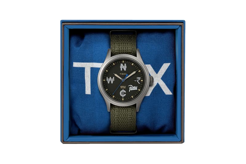 パタ x タイメックスが2019年発売のコラボウォッチ “Time Is Money” を再解釈 patta timex watch time is money army green Korean Won Ghanaian Cedi Indian Rupee Nigerian Naira currency symbols release details