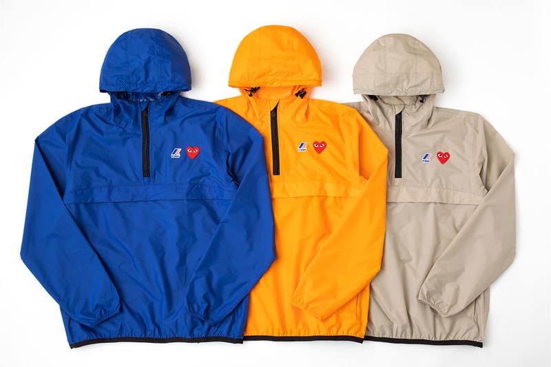 プレイ コムデギャルソンがケーウェイ PLAY COMME DES GARÇONS がレインウェアブランド K-WAY とのコラボジャケット2型をリリース