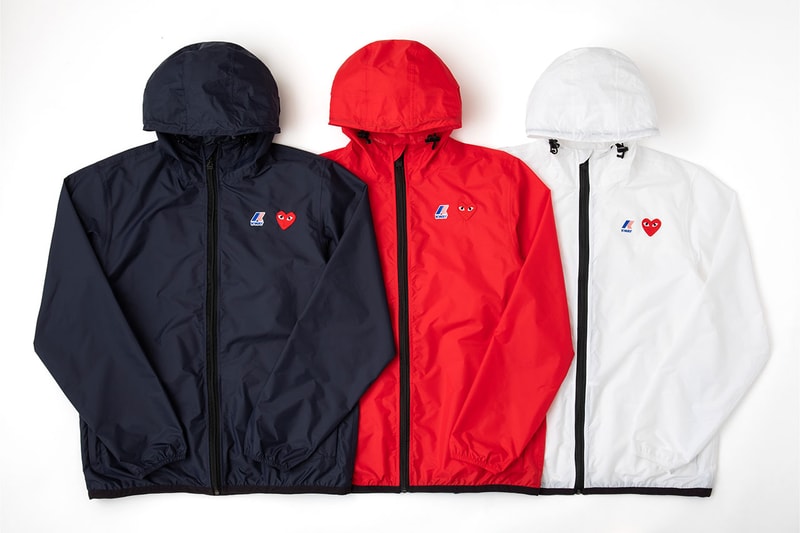 プレイ コムデギャルソンがケーウェイ PLAY COMME DES GARÇONS がレインウェアブランド K-WAY とのコラボジャケット2型をリリース
