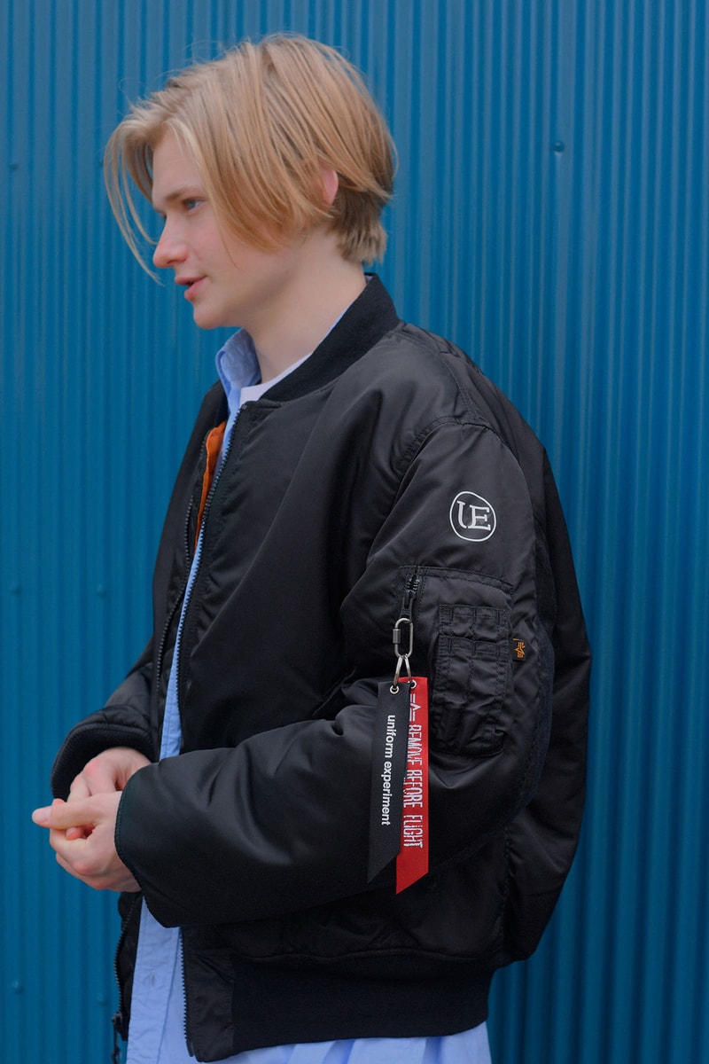ユニフォームエクスペリメントよりロロ・ピアーナのファブリックを使用したスペシャルアイテムが登場 uniform experiment x Loro Piana 2022 new year items Alpha Industries MA-1